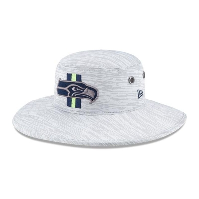 Seattle Seahawks Gorra | New Era Official NFL Training Panama Bucket Hat Mexico - Azules